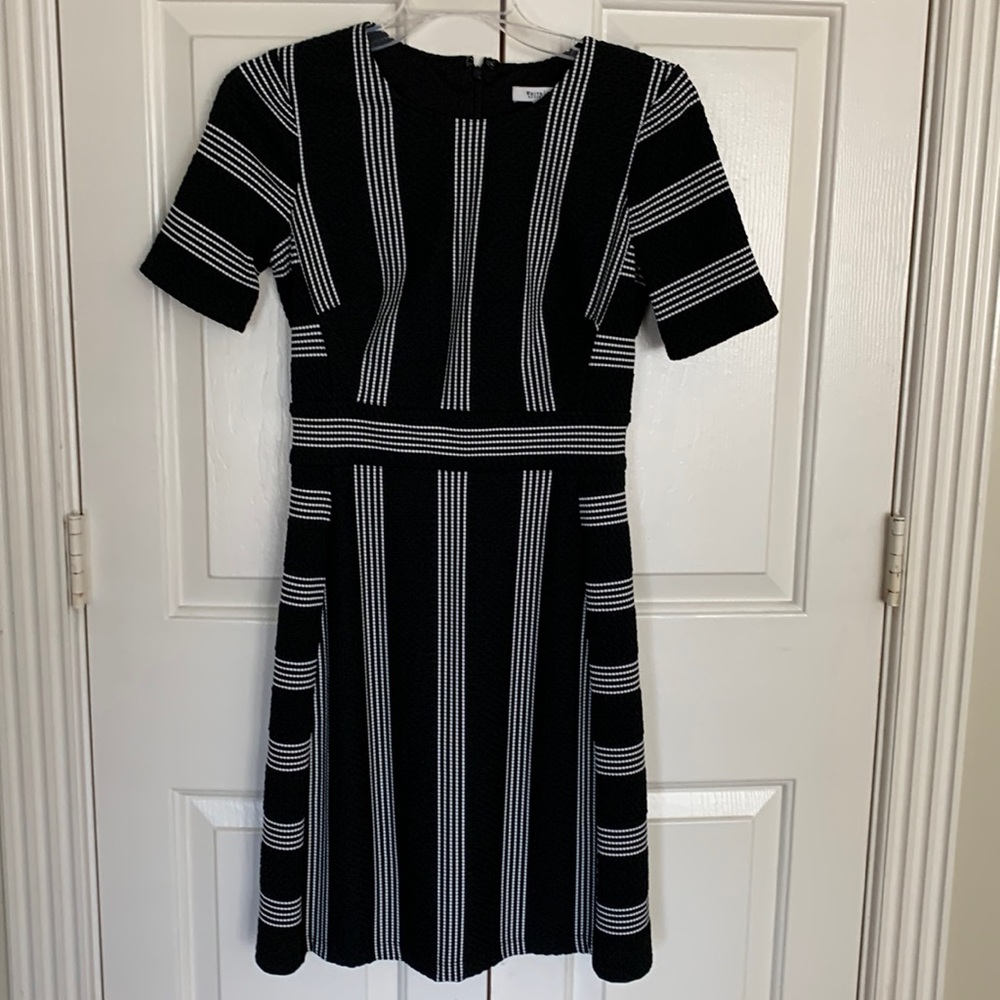 White House Black Market short sleeve dress - striped pattern